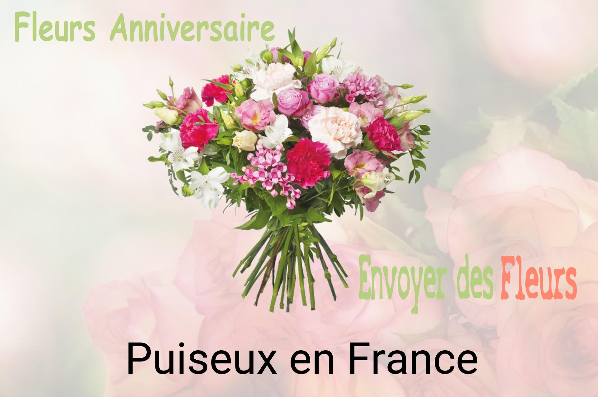 Bouquet de fleurs d’anniversaire livré à Puiseux-en-France