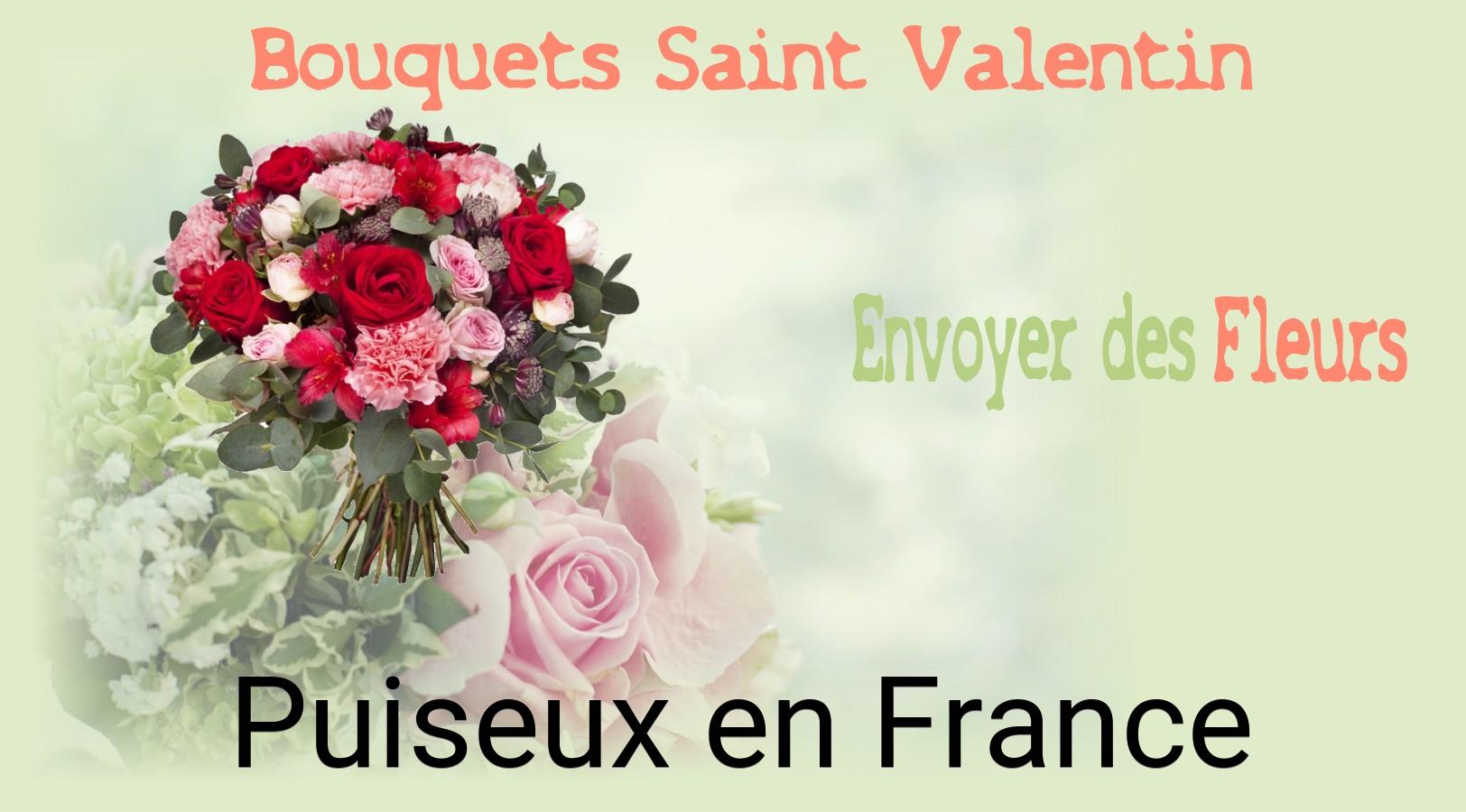 Roses de Saint-Valentin livrées à Puiseux-en-France